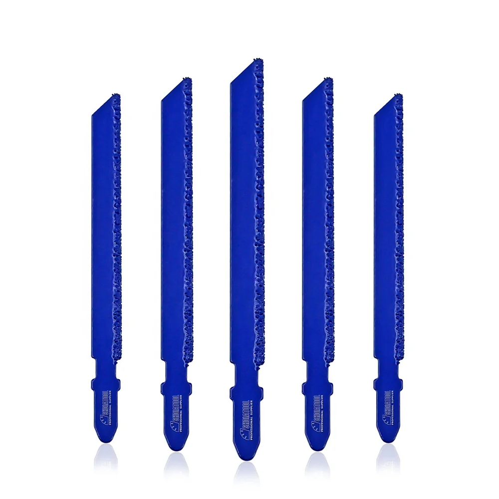 100mm T-Shank Jigsaw Blade Brazed Diamond Coated Jig Saw Blade for Marble Granite Tile Ceramic Power Tools Accessories