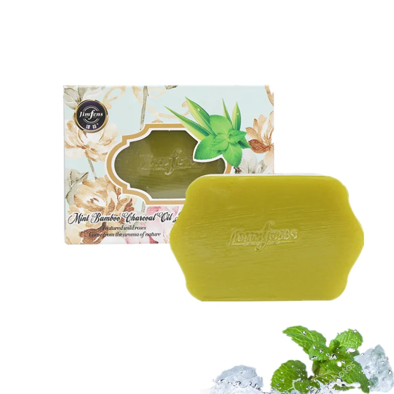 100G Wholesale OEM  Peppermint Essential Oil Soap Glycerin Vegan Flower Scented Natural Flavors Beauty Soap For Glowing Skin