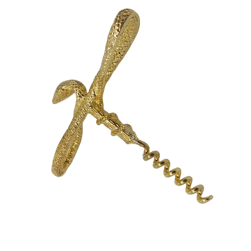 snake cork screw bottle opener