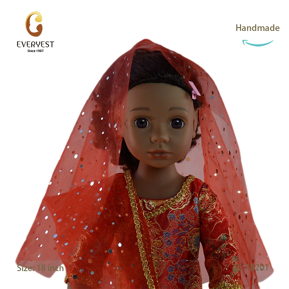 customized 18 inch traditional indian dolls girl in bulk