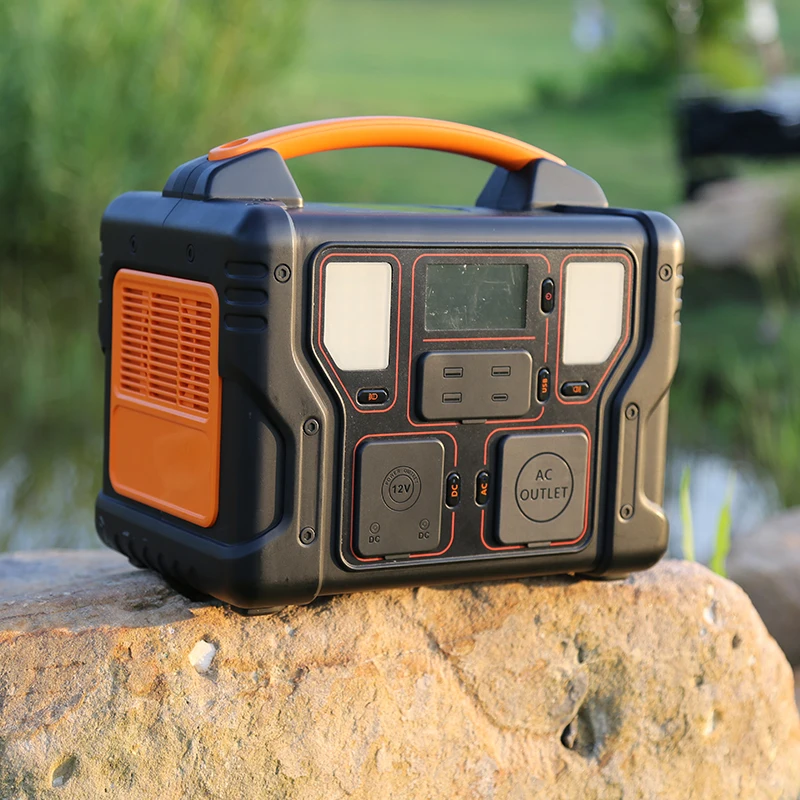 300W Home Outdoor Camping Powerbank Portable Solar Generator Home Lithium Battery Pure Sine Wave Emergency Power Station