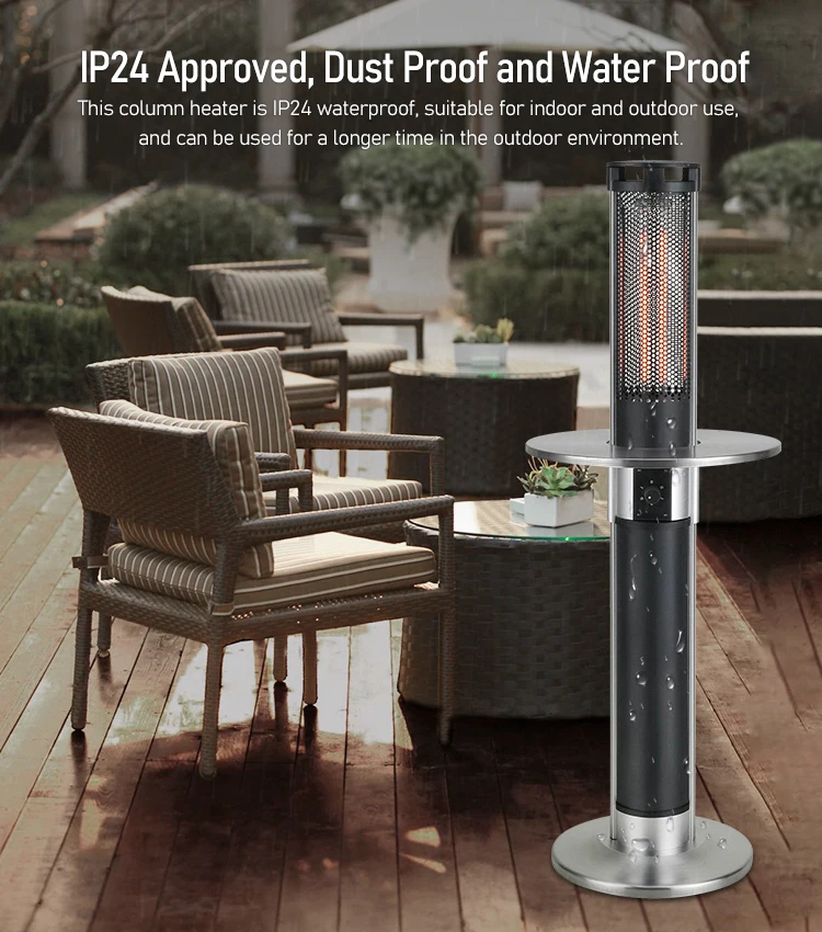 Custom Carbon Fibre Heaters Outdoor Garden Bar Table Electric Heater