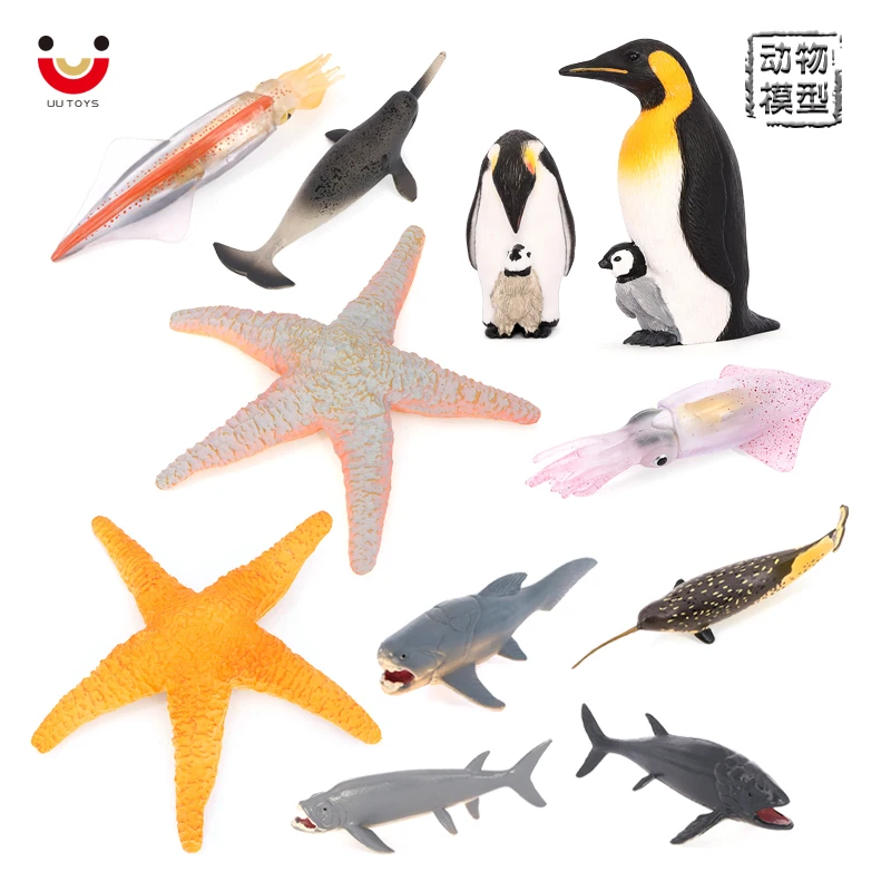 Wholesale Solid PVC Simulation  Model Sea Creature Toys Ocean Animal Figurines Toys