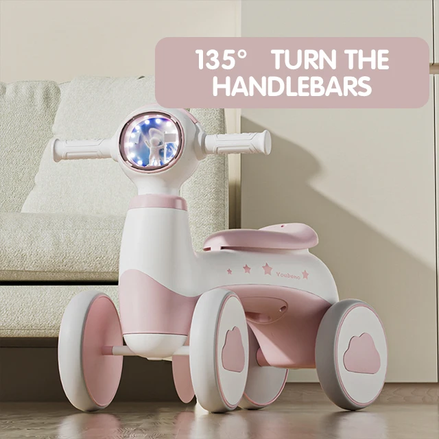 Kids Attractive Design Twisting Car Baby Sliding Rocking Car With light Anti Rollover 4 Wheels Indoor for 1-3 Yeard Toys