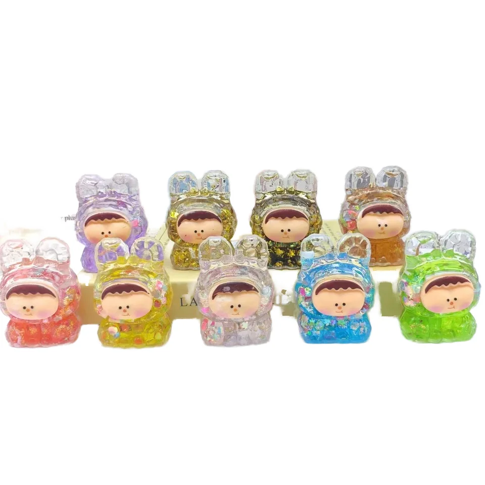 Wholesale Large Lili Silk cloth decoration Exciting Macaron burst flash into oil series acrylic figure toy gift customization