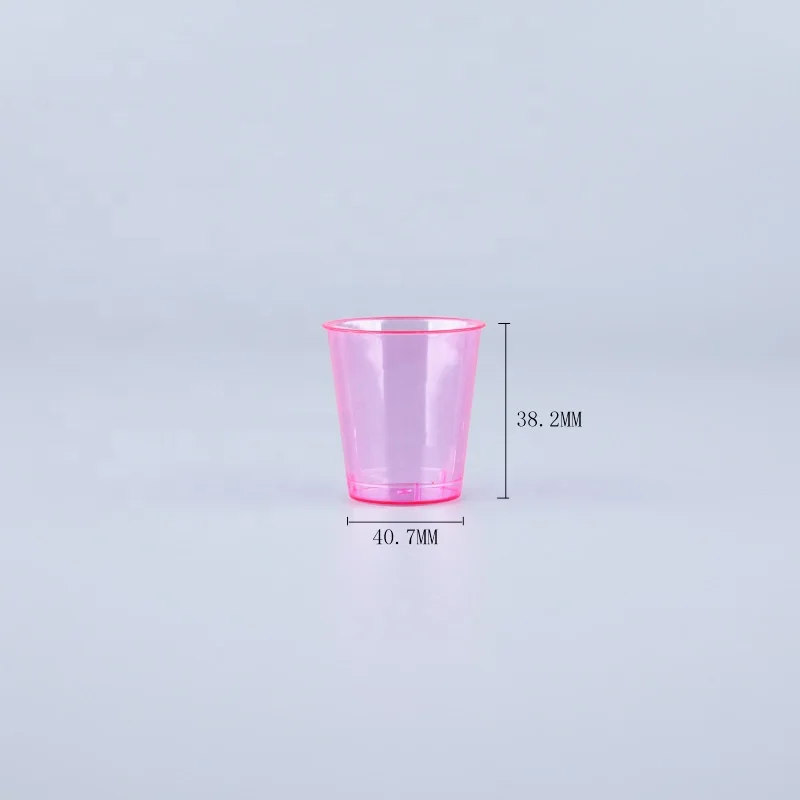  Stemless прозрачный 2cl красочная коробка чашки чая пластиковый пакет питьевой Вино Кубок очки для