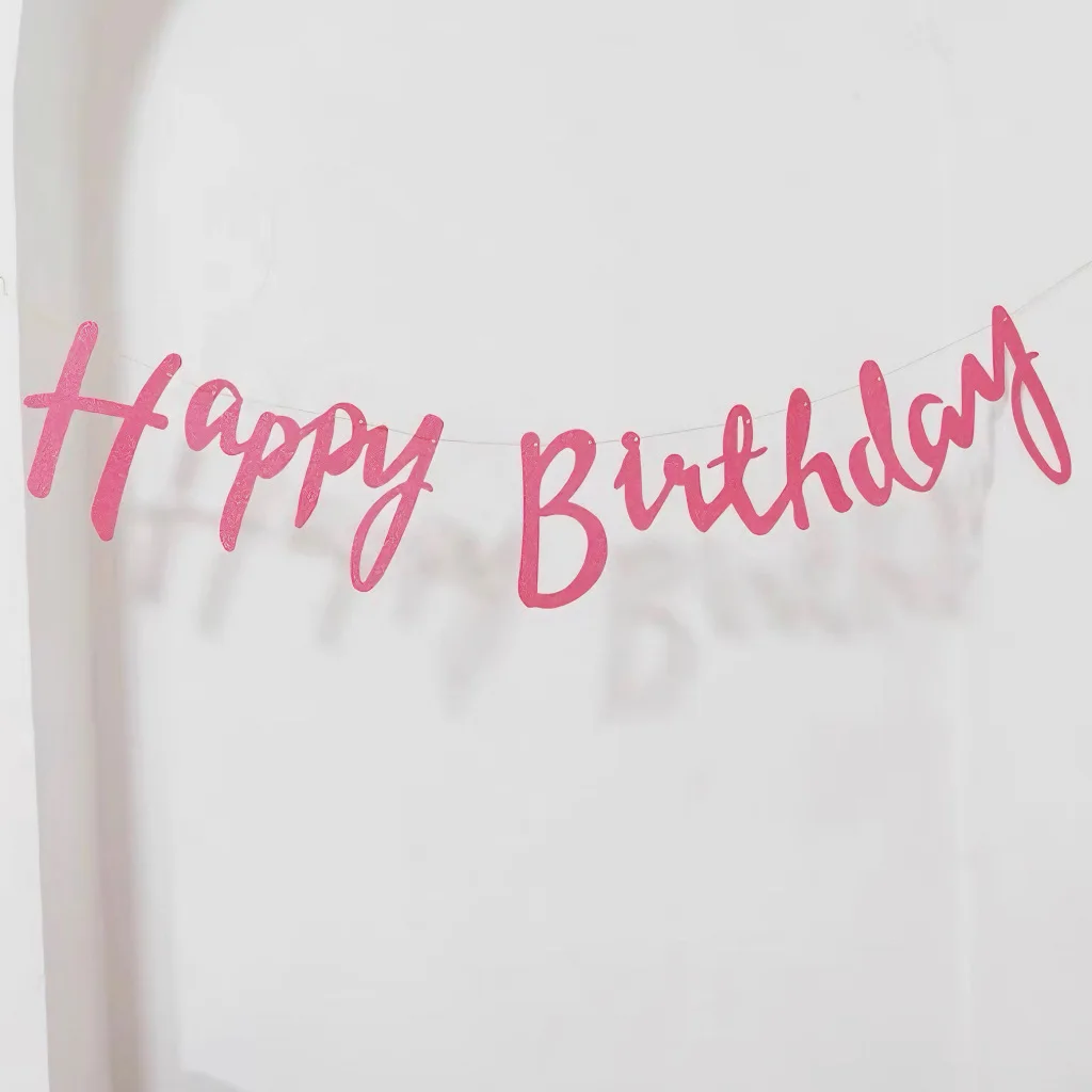 Hot Selling INS Siamese Characters Happy Birthday Happy Birthday Flag Baby One-year-old Party Decorations Layout Banner