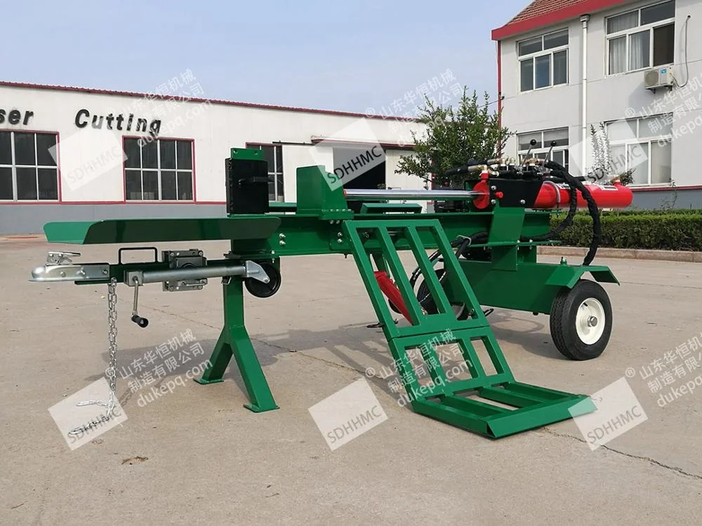 Factory Offer 50Ton Diesel Engine Powered Wood Log Splitter With Hydraulic Lift Arms