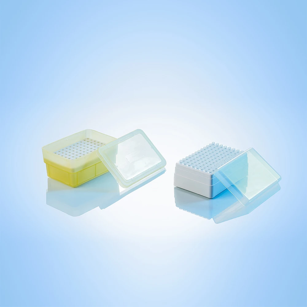 Laboratory Pipette Filter Tips Plastic 10UL Pipette Tip Box Packing