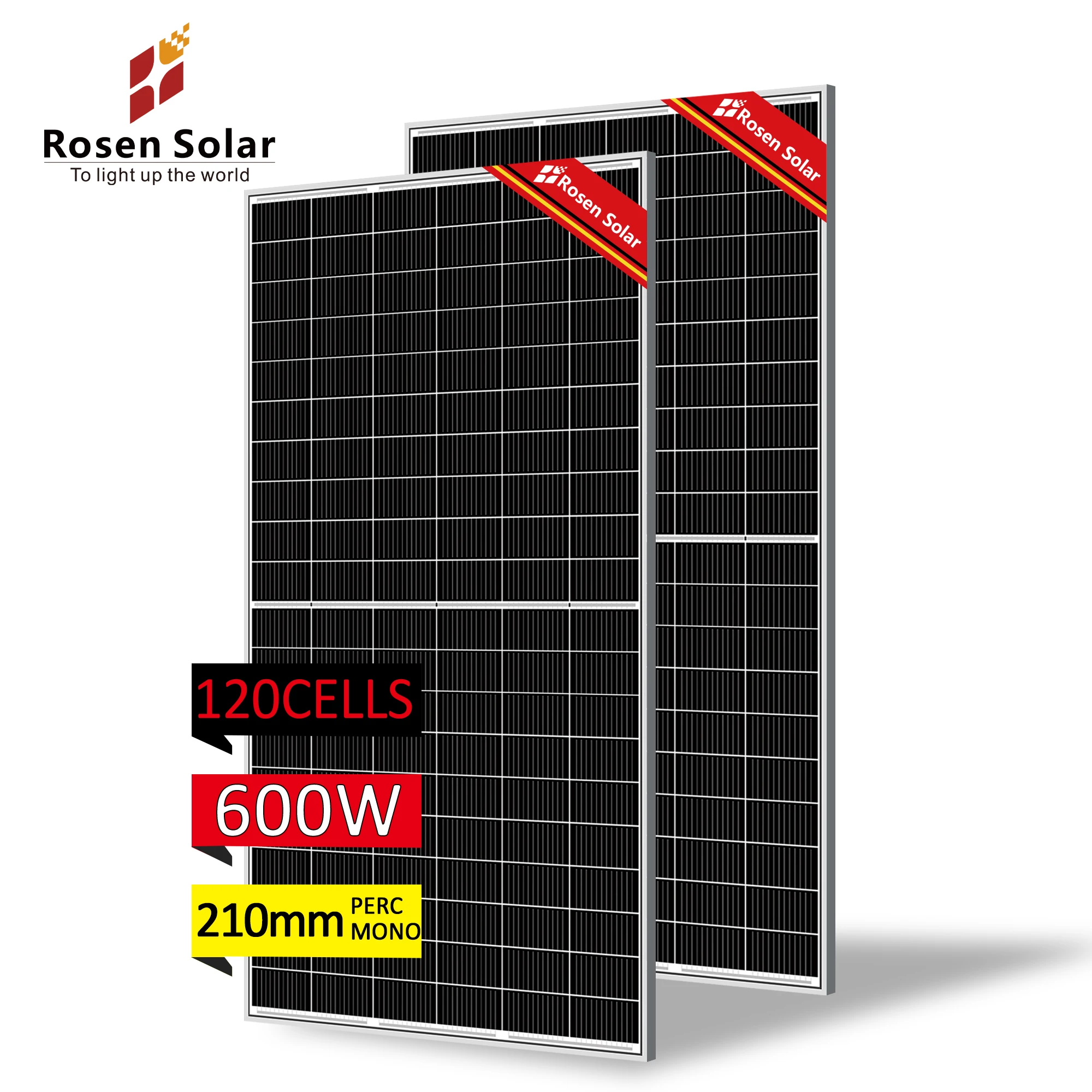 german solar panel 600w half cut solar panels 120 cells high efficiency  good price 210mm solar cells