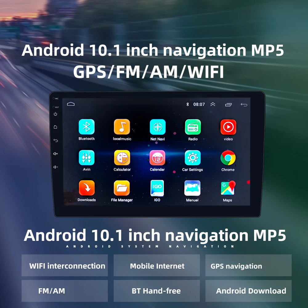 10 Inch Android System 2Din Car DVD Player Radio Phone Holder for Car