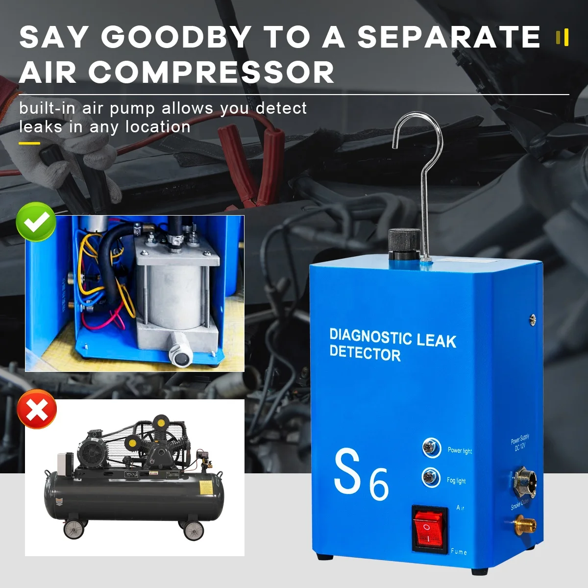 Sunmo Wholesale Car And Truck Diagnostic Tool Fault Diagnosis Device Car Smoke Leak Detector Tester