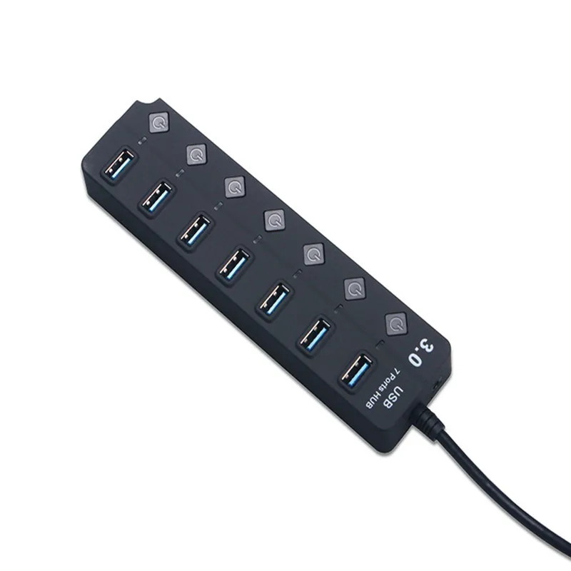  USB-концентратор версии 3 0 (7 USB-портов) и совместим с мышью/клавиатурой/жестким