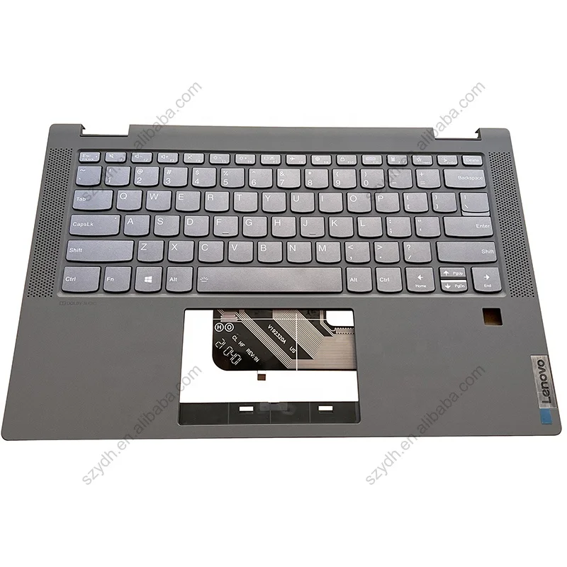 Cover C With Hole For Lenovo Ideapad Flex 5-14 IIL05 ARE05 ITL05 Palmrest Upper Case With US Keyboard Backlit Touchpad Gray
