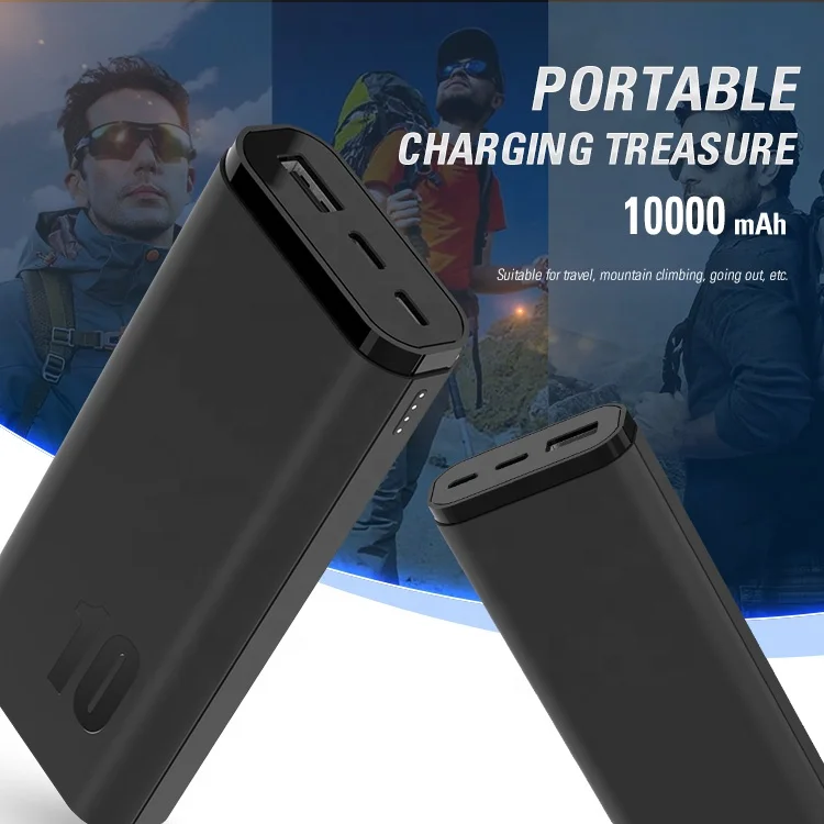 Интеллектуальный power bank Портативный power banks 10000 мАч type-c Быстрая зарядка для смартфона