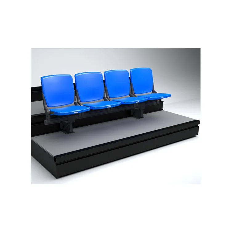 arena sports tribune,retractable viewing platform,telescopic riser for indoor basketball,volleyball,handball