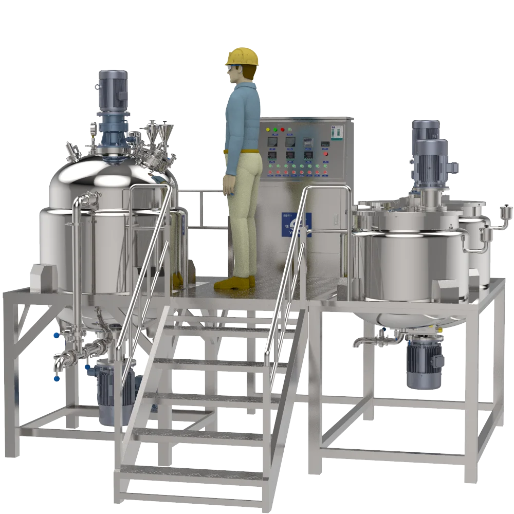 50-5000L Cheese Processing Line Emulsifier Vacuum Emulsifying Tomato Paste Making Machine
