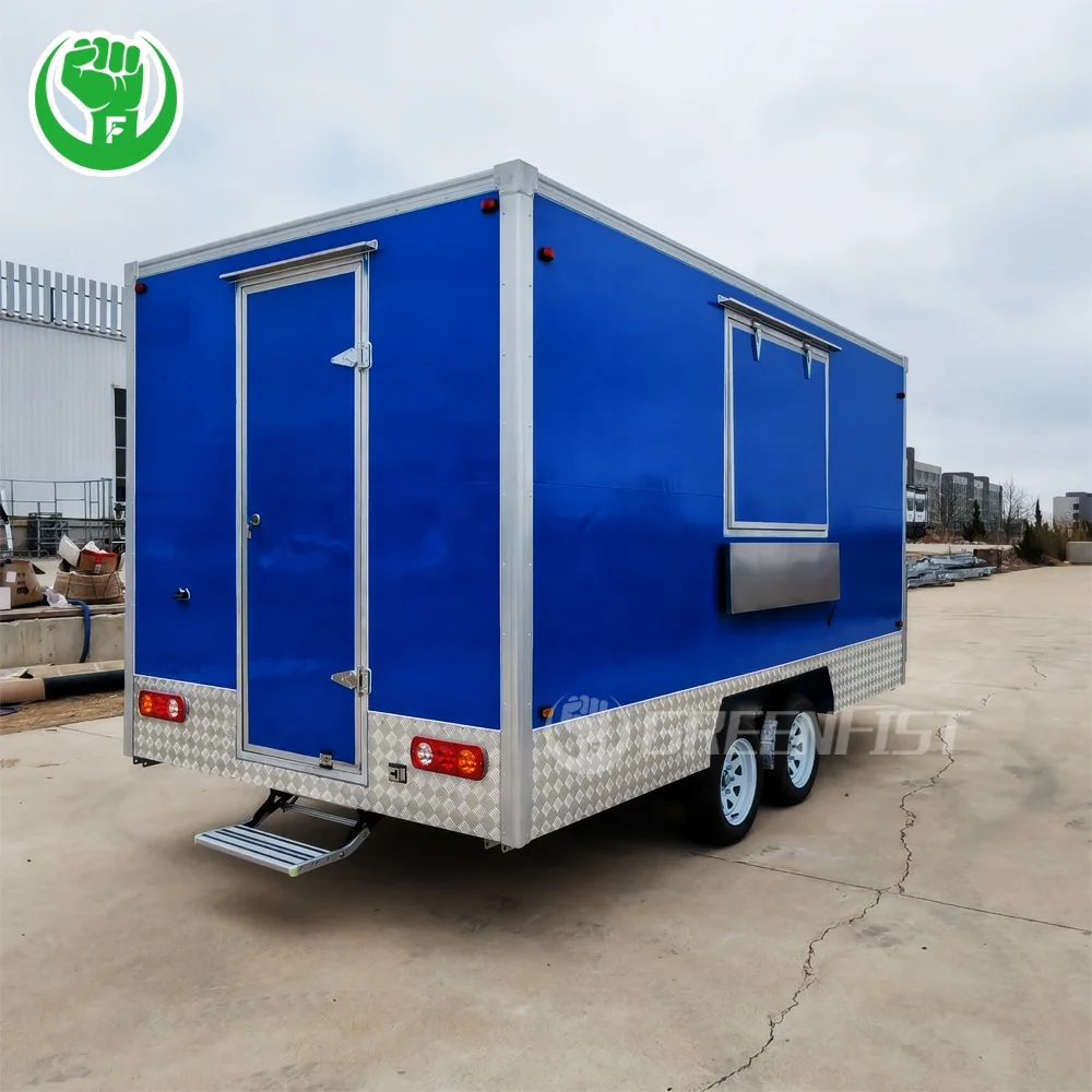 12 ft 14 ft fully equipped Snack food mobile complete dot approved food trailer truck for sale USA Europe