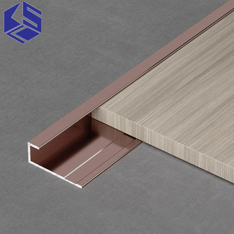 Aluminum alloy edge strip wall panel edge strip C-type metal wood veneer closing strip