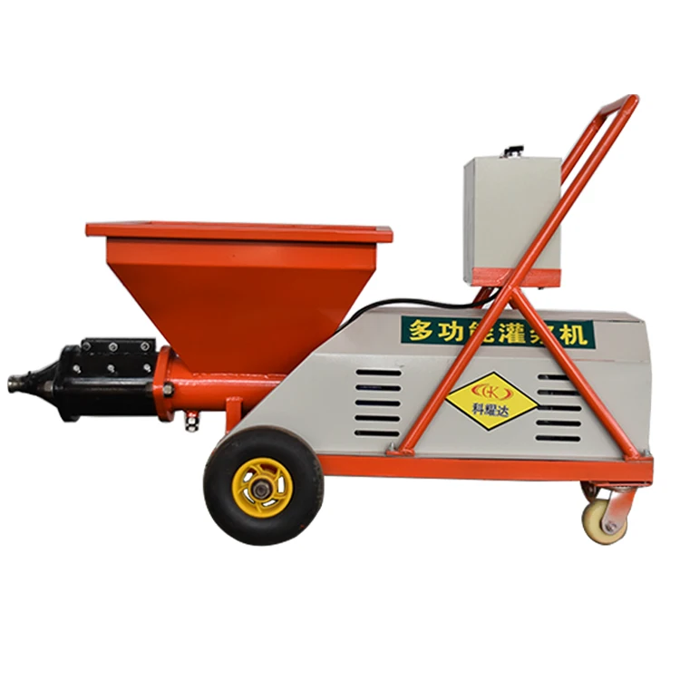 Multi - function mortar spraying machine large flow interior and exterior coating aircraft Door and window gap grouting machine