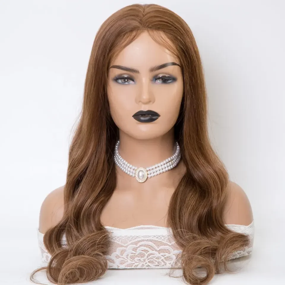 Silicone Medical For Alopecia Patients Full hand Glueless Human Hair Hand-tied Medical Wig