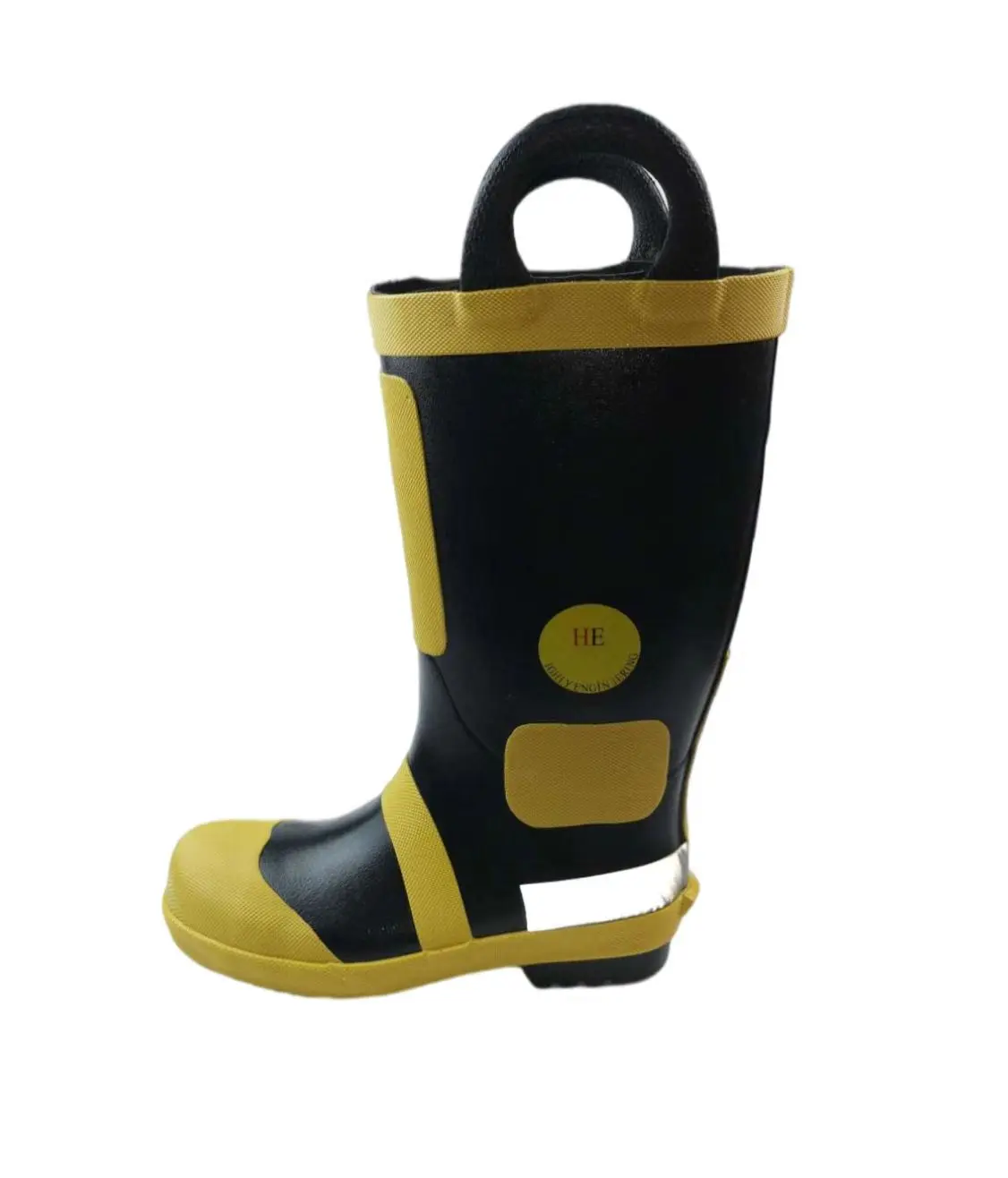 Hellfire Rubber felt insulated boo lug sole fire fighting safety boots fire fighter boots