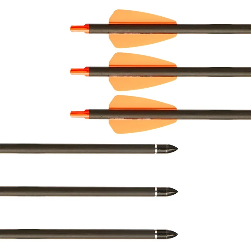 Wholesale 7.5 Inch Archery Crossbow Bolts Pure Carbon Arrow Shaft for Crossbow Bow Hunting Archery Accessories
