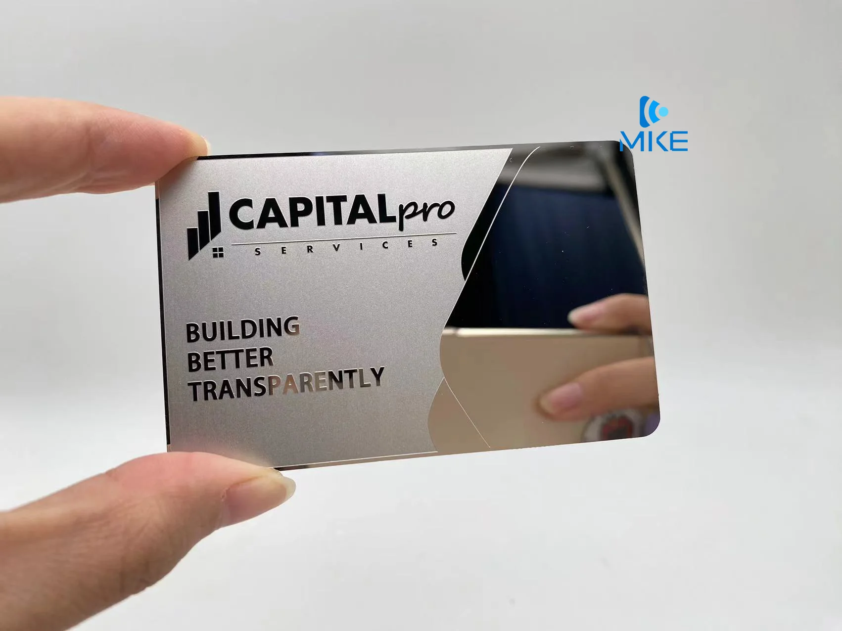 Custom matt black membership gift Different Barcode metal business cards