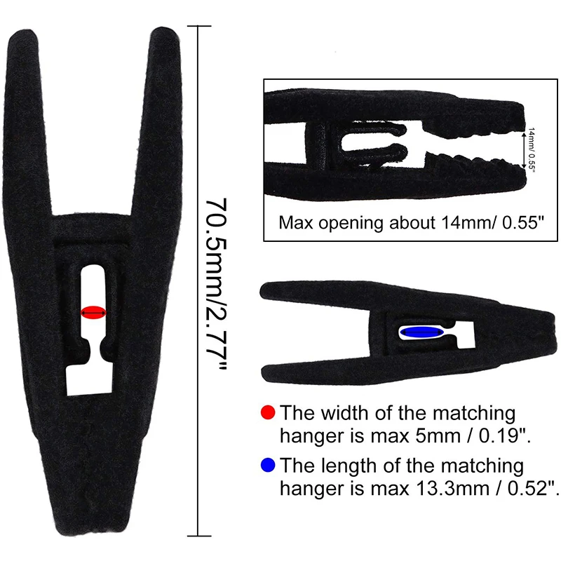 Amazon Hot-selling Velvet Hangers Clips 20 Pack