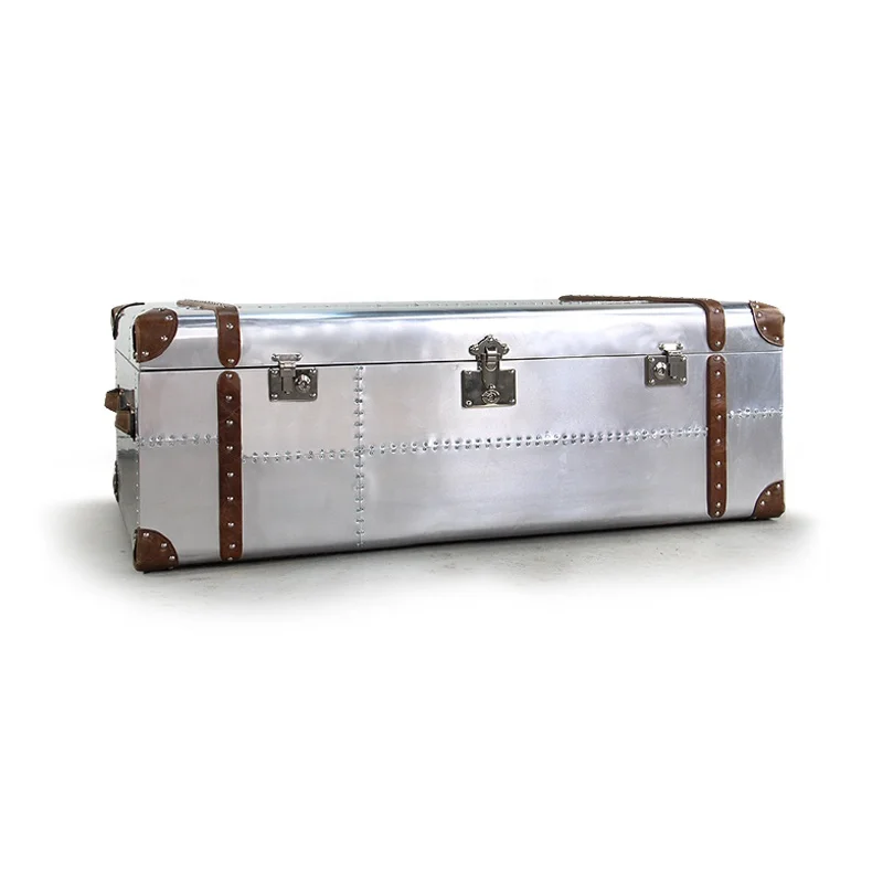 Домашняя мебель, многофункциональный большой алюминиевый журнальный столик с багажником