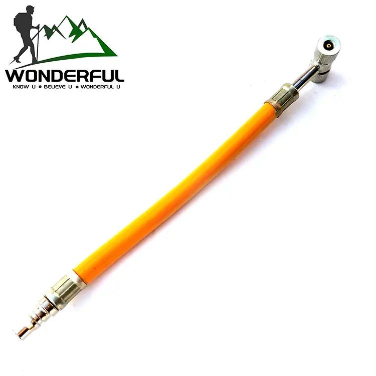 Желтый Двухсторонний шланг Т-типа для велосипеда, мотоцикла, многофункциональный надувной насос