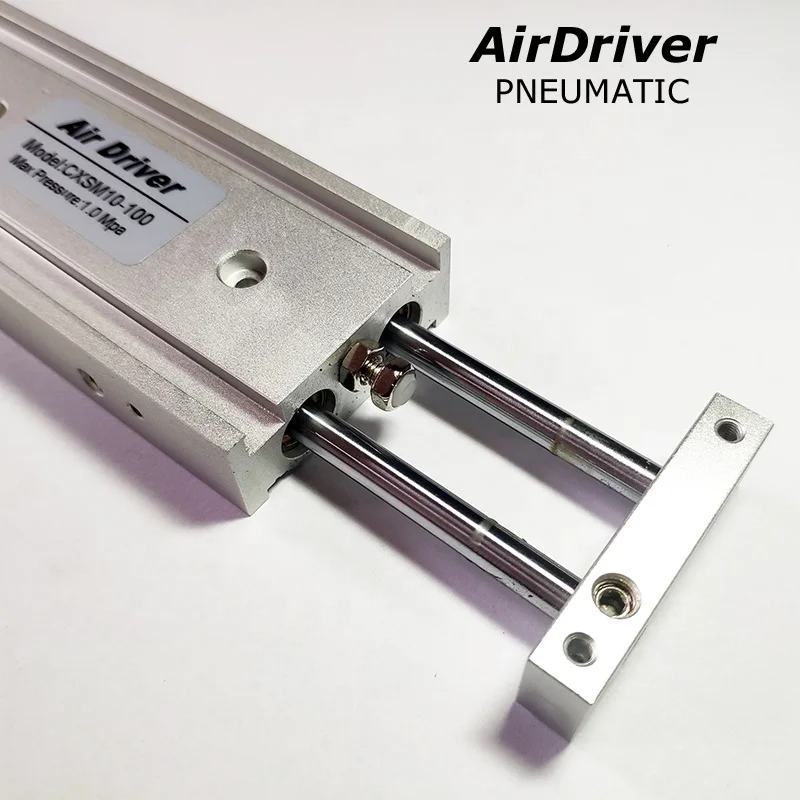 SMC Model CXSM series Daul Rod Cylinder with Double Rod,Slide Bearing and Ball Guide Bearing for choose