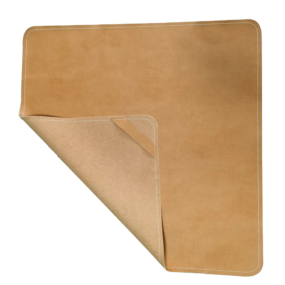 Custom Print Eco Friendly Faux Bonded Leather Baby Foldable Play Mats for Kids Baby