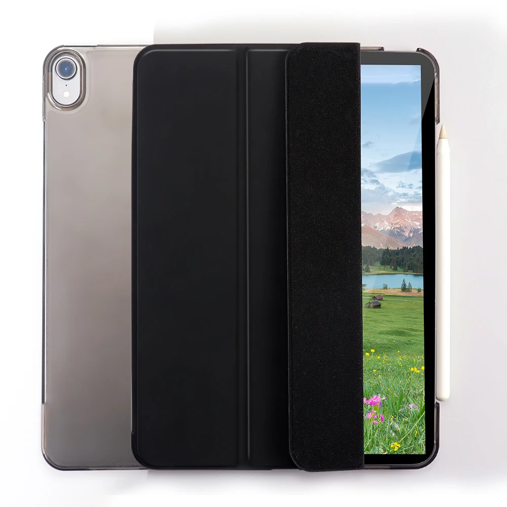 
Чехол для нового iPad Air 4-го поколения, 10,9 дюйма, 2020, поддержка 2-го поколения, черная Зарядка для Apple Pencil 