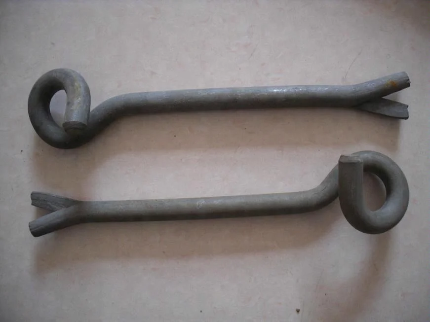 Chinese electric suspension anchor hook HDG pig tail hook