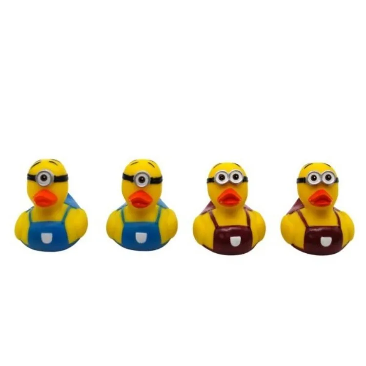 Custom PVC Plastic 3 inches 8-10 cm Cartoon Anime Character Rubber Duck Baby Bath Toy Yellow Vinyl Duck