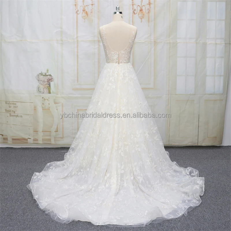 Europe popular luxury wedding dress bridal gown dropped