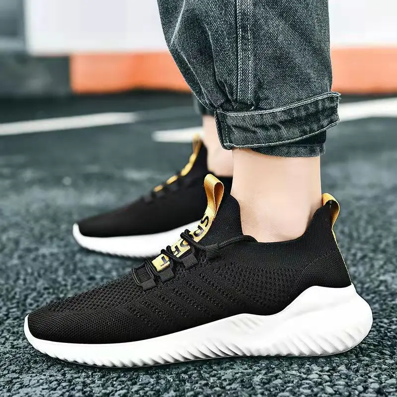 cheap school non slip white light weight  sneakers for men high korea men-casual-shoes