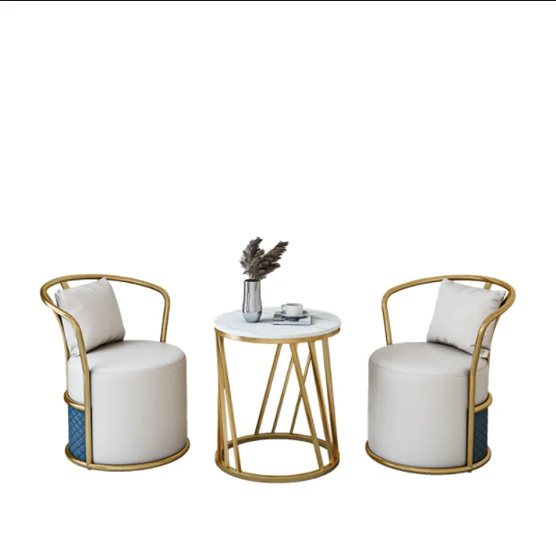 Fashion Creative Nordic metal Lounge sofa chair modern light luxury living room Furniture elegant leisure Accent  for restaurant