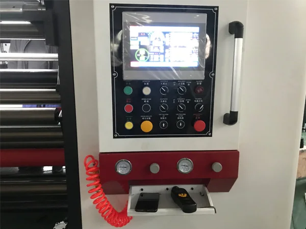 Wax Coated Light Weight Paper Roll To Small Rolls Slitting Machine For Shushi Food Wrapping With Meters Counting Function