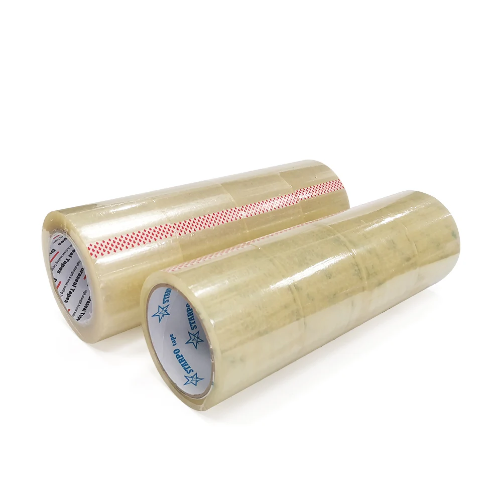 3 inch X 110 yards 100 m packing clear packaging transparent adhesive tape cinta de embalaje
