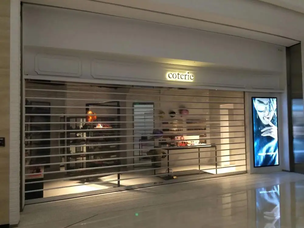 Automatic Transparent Polycarbonate Roller Shutter for Store Front