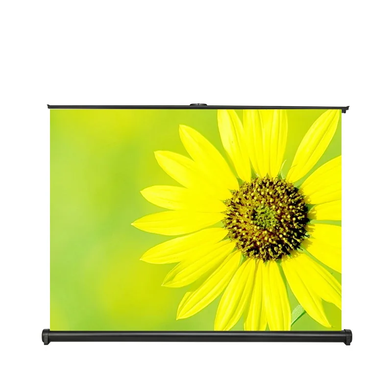 Factory Wholesale Office Or Home Theater Pull Up Type Convenient Mini Desktop Projection Screen