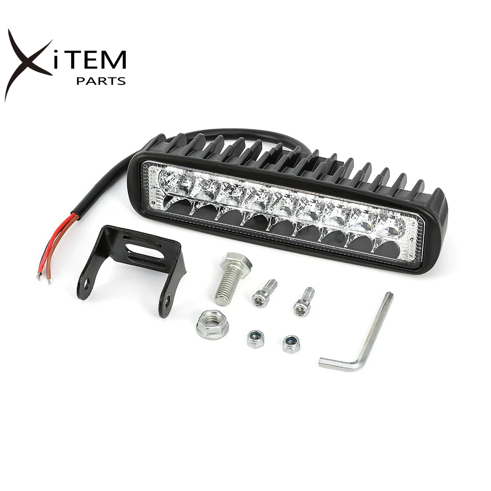 Dual color LED light bar 60W 3000K 4300K 6000K 6 inch LED work light for car offroad motorcycle