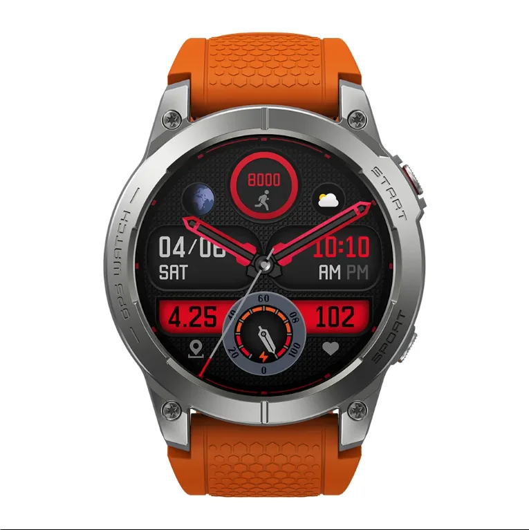 Zeblaze Stratos 3 1 43 'amooled дисплей 466*466 пикселей Встроенный GPS с IP 68 водонепроницаемый смартфон Премиум Смарт-часы