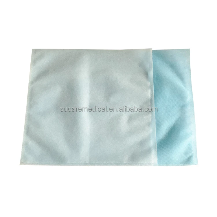10 X 10 & 10 X 13 Inches Disposable White/Blue Waterproof Non-woven Headrest Cover for Dental Chair