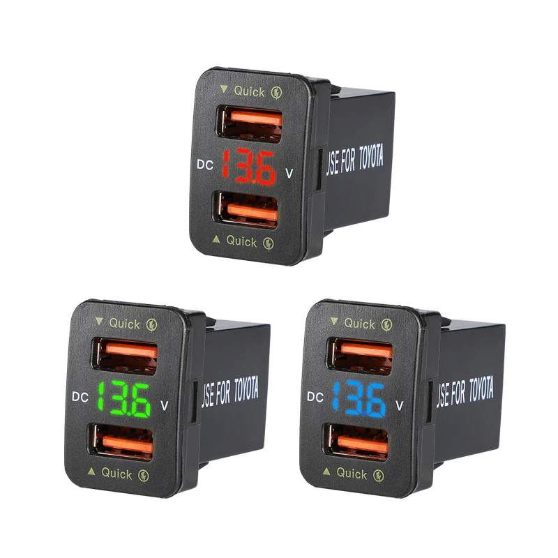 Oem 5V 3A Type-C 2 порта Usb для Samsung S20 S9 S8 Xiaomi Huawei P30 Pro Быстрая зарядка Qc3.0 36W Быстрое Автомобильное зарядное устройство