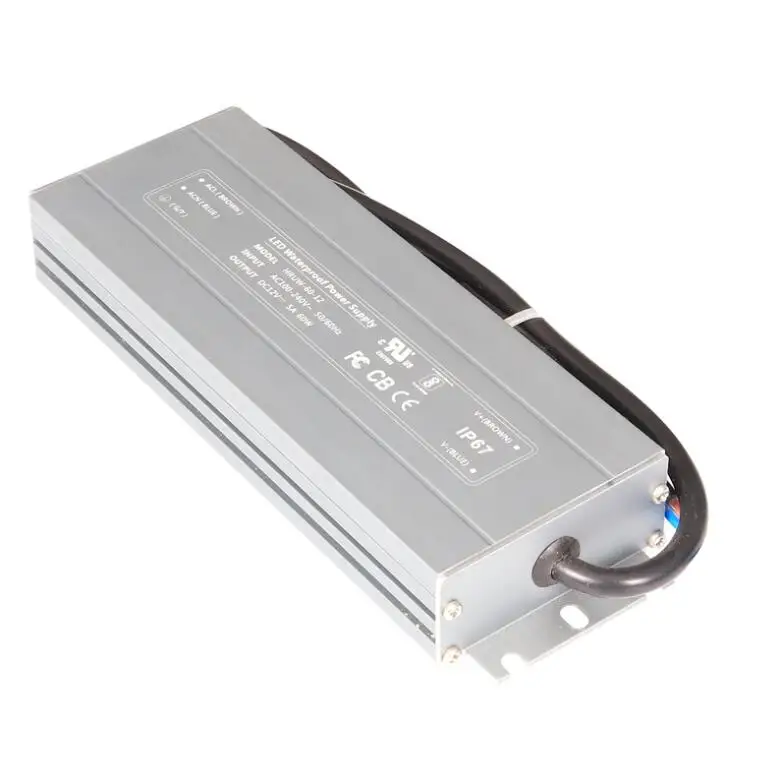ZHIHAI 12v 24V 200w 360w waterproof IP67 IP68 led light box driver power transformer