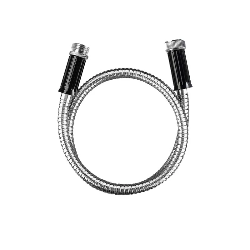 DD2934  Garden Metal Hose 1-8ft Extender Leader Hose Car Heavy Duty Stainless Steel Short Hose Faucet Connector
