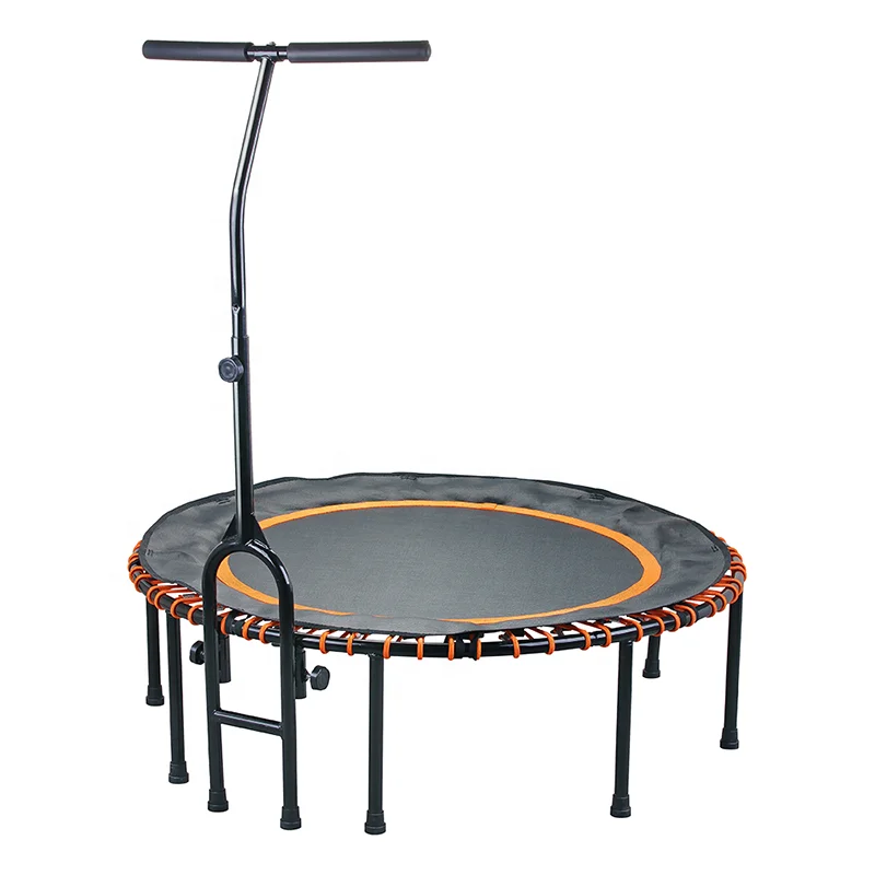 Gymnastic Training Custom Logo Elastic Foldable Bounce House Handle Home Indoor Gym Small Fitness Sale Inflatable Trampoline